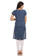 Indigo Straight Cotton Kurta image number 1
