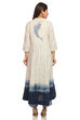Ecru Flared Cotton Dress image number 4