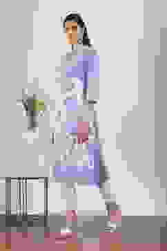 Blue Rayon A-line & Kalidar Kurtas image number 2