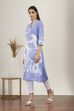 Blue Rayon A-line & Kalidar Kurtas image number 2