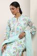 Blue Cotton Straight Suit Sets image number 7