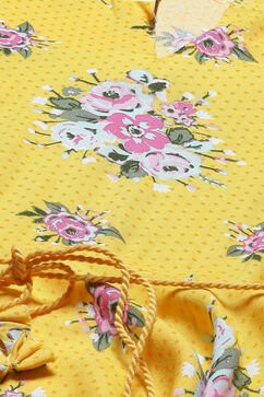 Yellow LIVA Floral Dress image number 1