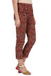 Maroon Cotton Flex Slim Pants image number 3