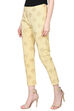 Beige Polyester Slim Pants image number 1