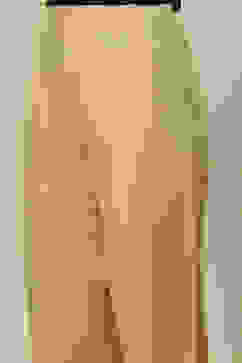 Gold Viscose Straight Solid Slim Pants image number 1