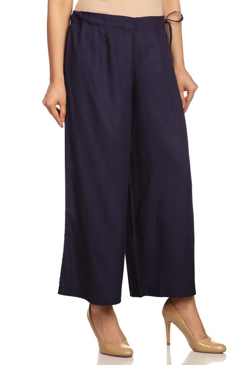 Pink Viscose Rayon Culottes image number 0