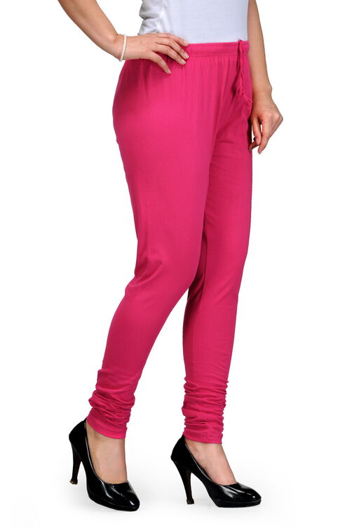 Pink Cotton Leggings image number 1