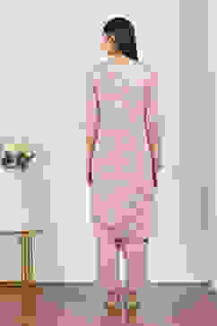 Pink Cotton Straight Suit Sets image number 4