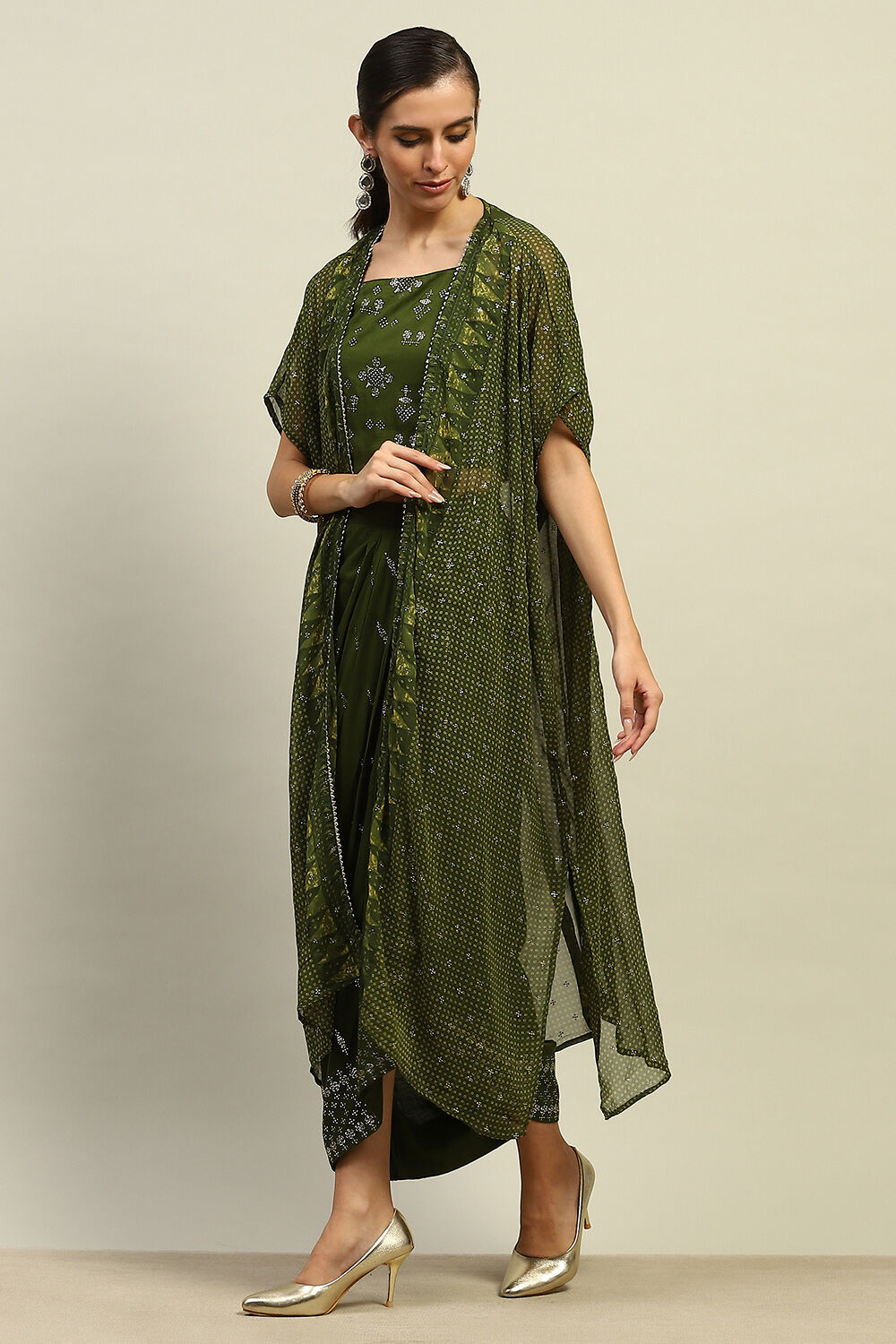 Green Printed Fusion Set image number 3