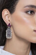 Red Metal Brass Earring image number 1