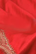 Red Viscose Blend Straight Solid Suit Set image number 3