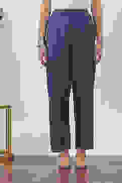 Blue Cotton Palazzos & Culottes image number 5