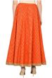 Orange Cotton Skirt image number 4