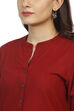 Maroon Straight Cotton Kurta image number 1