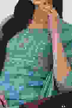 Blue Cotton Straight Suit Sets image number 1