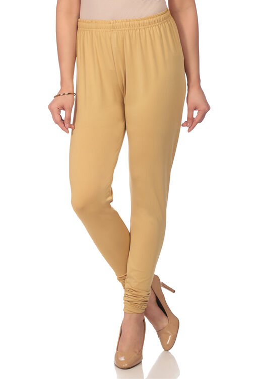 Gold Poly Cotton Leggings image number 0