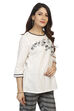 Ecru A Line Cotton Indie Top image number 2