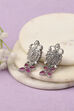Oxid Pink Oxidised Alloy Earrings image number 0