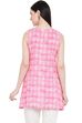 Pink Viscose A-Line Indie Top image number 4