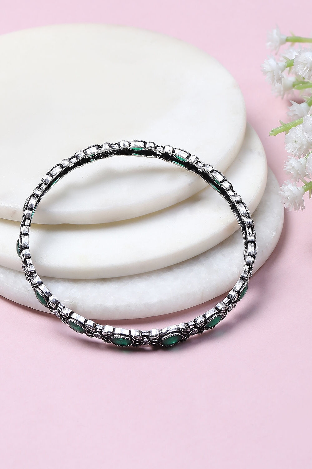 Green Alloy Bangles image number 2