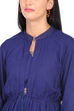 Blue Front Open Viscose Rayon Kurta image number 1