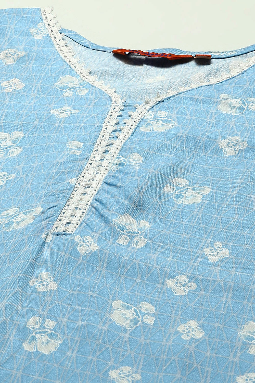 Blue Rayon Staight Kurta image number 1