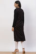 Black Acrylic Straight Kurta image number 5
