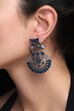 Blue Metal Brass Earring image number 0