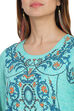 Turq Straight Viscose Kurta image number 1