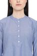 Light-Blue Chambray A-Line Kurta image number 1