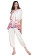 Off White Art Silk Asymmetric Indie Top image number 4