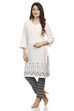 White Straight Cotton Kurta image number 3