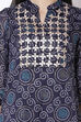 Navy Blue Art Silk A-Line Kurta image number 1