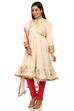 Ivory Flared Cotton Suit Set image number 2