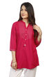 Fuschia A Line Viscose Indie Top image number 3