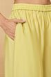 Light Green Polyester A-Line Printed Suit Set image number 2