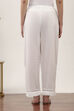 White Cotton Palazzos & Culottes image number 3