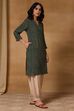 Brown Printed Straight Kurta image number 5