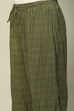 Olive Green Viscose Printed Pleated Straight Suit Set image number 2
