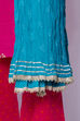 Turquoise Cotton Dupatta image number 2