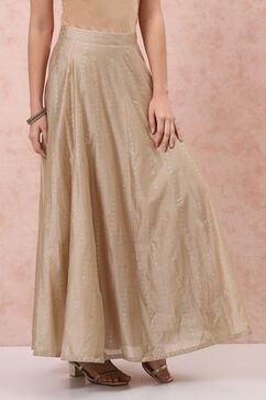 Golden Art Silk Long Skirt image number 3