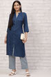 Fuschia Straight Printed Suit Set image number 6