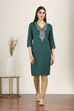 Green Rayon Straight Kurtas image number 6