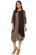 Black Straight Cotton Indie Top image number 2
