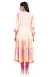 Off White Kalidar Viscose Rayon Kurta image number 5