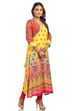 Yellow Straight Cotton Kurta image number 3