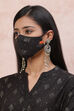 Black Viscose Face Mask image number 1