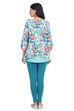 Mint Green Asymmetric Viscose Rayon Indie Top image number 5