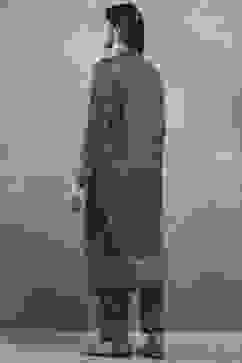 Green Polyester Printed Straight Suit Set image number 4