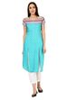 Blue Straight Viscose Rayon Kurta image number 0
